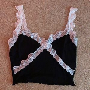 lace cami tank top
